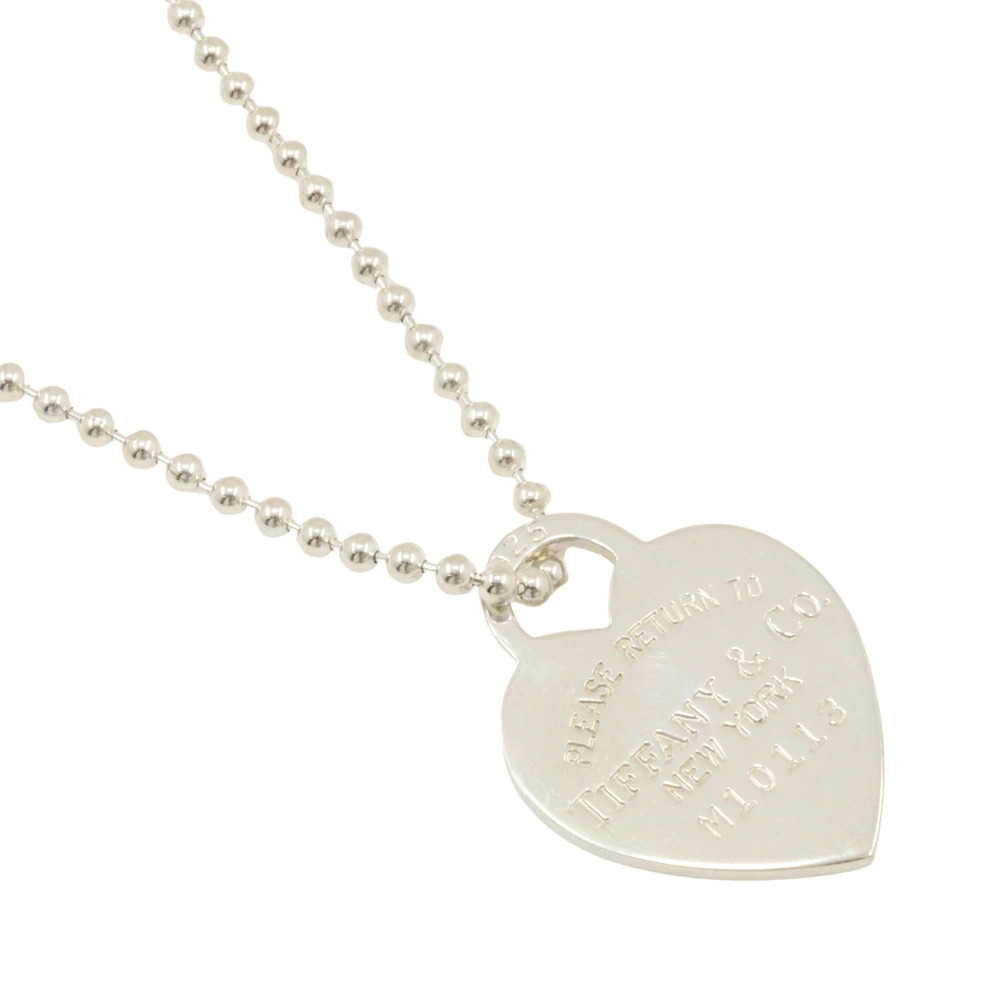 Tiffany Co to Necklace Heart Ball Chain Sterling Silver